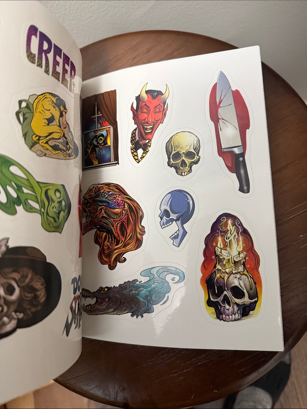 Two Horror Coloring Books & Horror Sticker Book - Picture 11 of 11